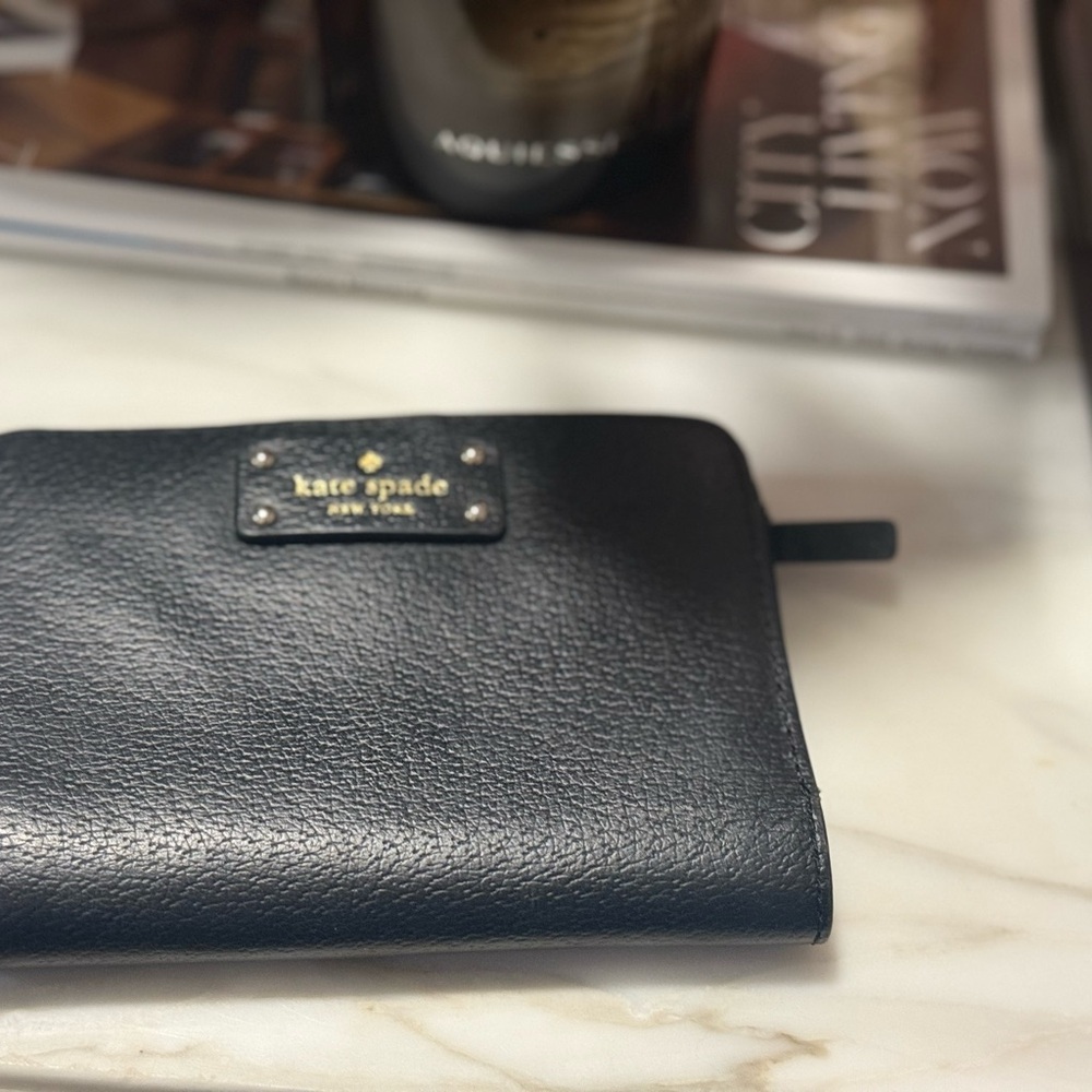 Kate Spade Black Textured Clutch